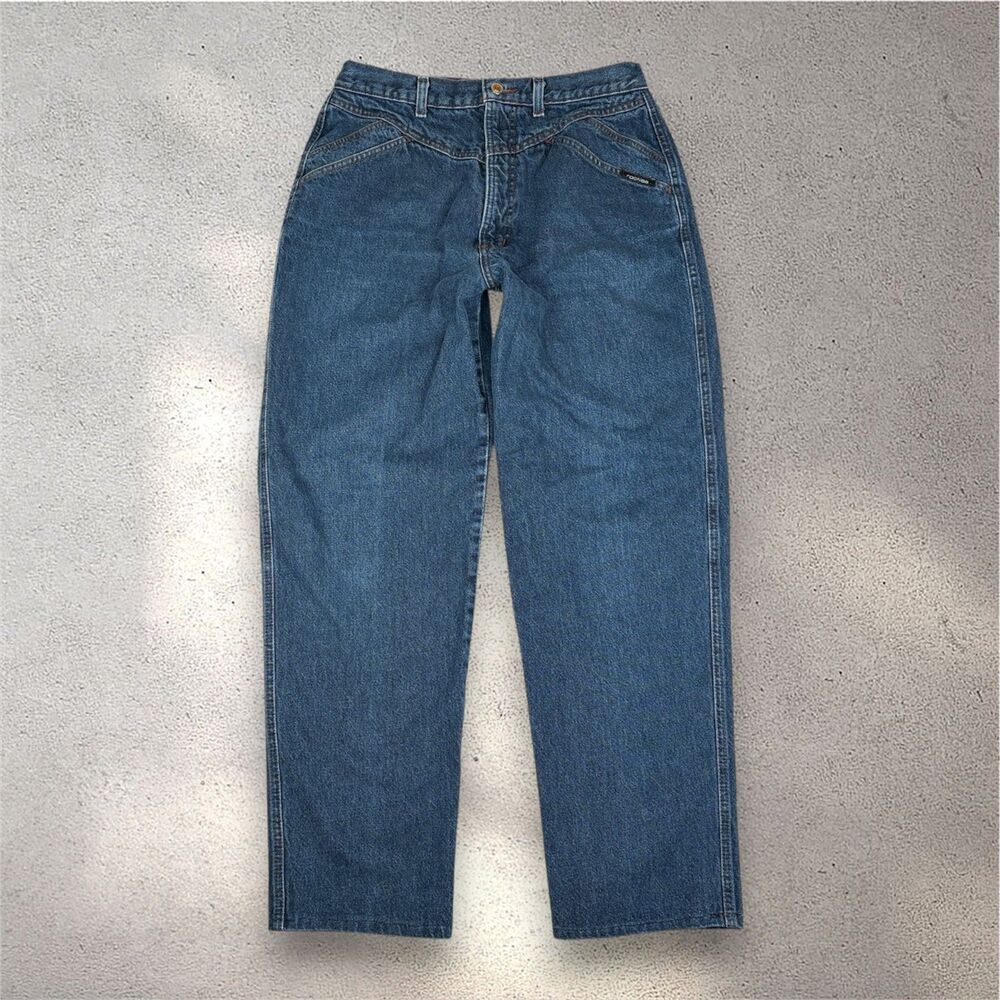 Rockies Vintage USA Western Jeans Men's 33x30 Medium Wash Straight Cowboy Cotton